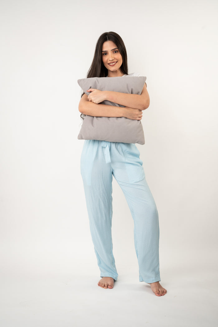 Seaside Blue Cotton Women's Pajama