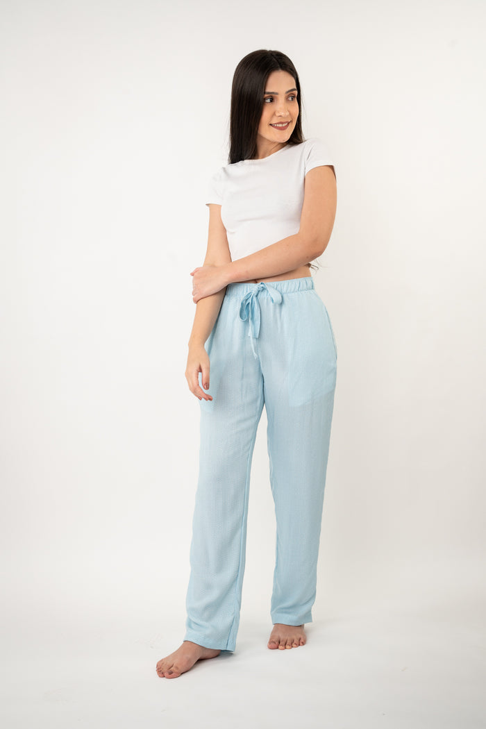 Seaside Blue Cotton Women's Pajama