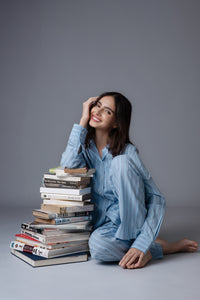 Boyfriend Stripe Cotton Women's Pajama Set - Full Sleeves