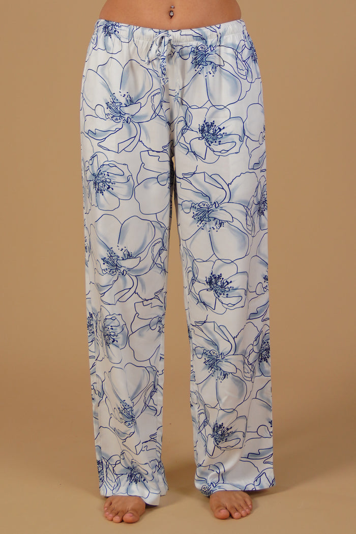 Grace White Floral Women's Pajama