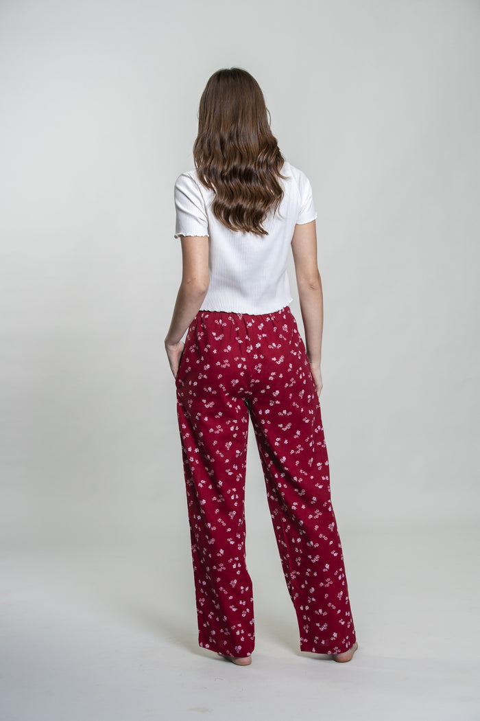 Daphne Ditsy Printed Cotton Blend Women's Pajama