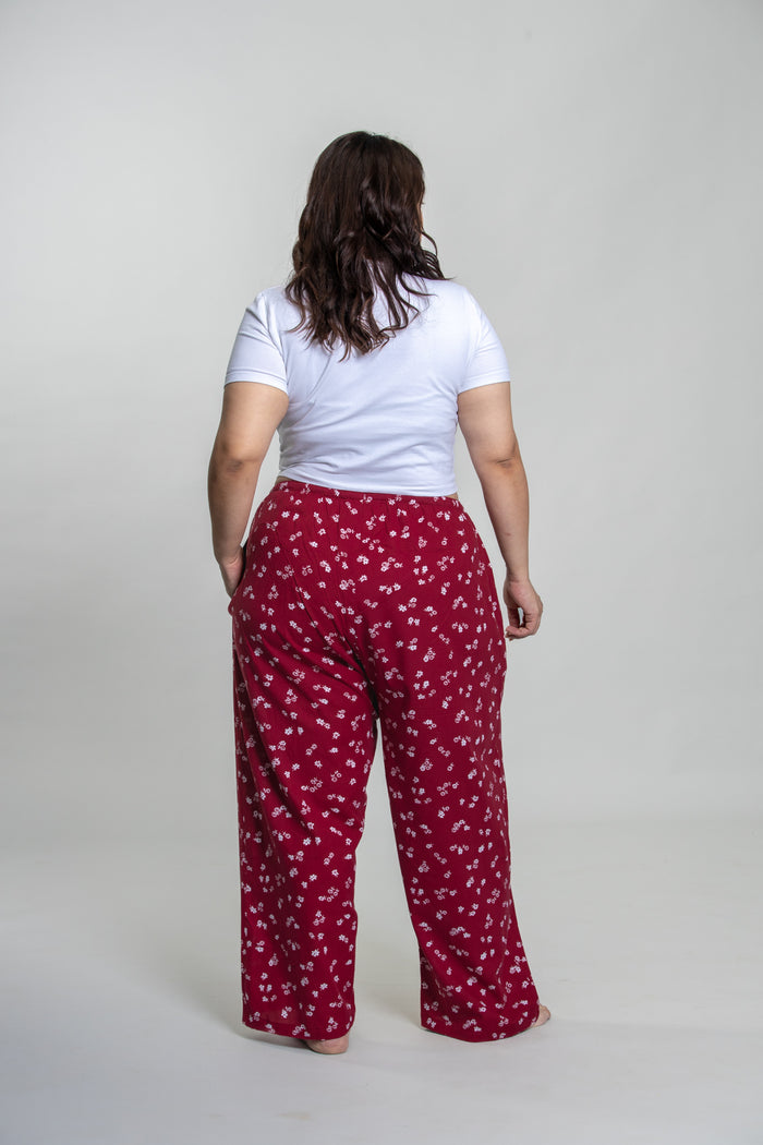Daphne Ditsy Printed Cotton Blend Women's Curve Pajama