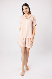 Emily Pink Soft Cotton Women's Shorts Set