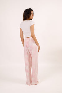 Candy Checked Pink Ultra-soft Cotton Women's Pajama