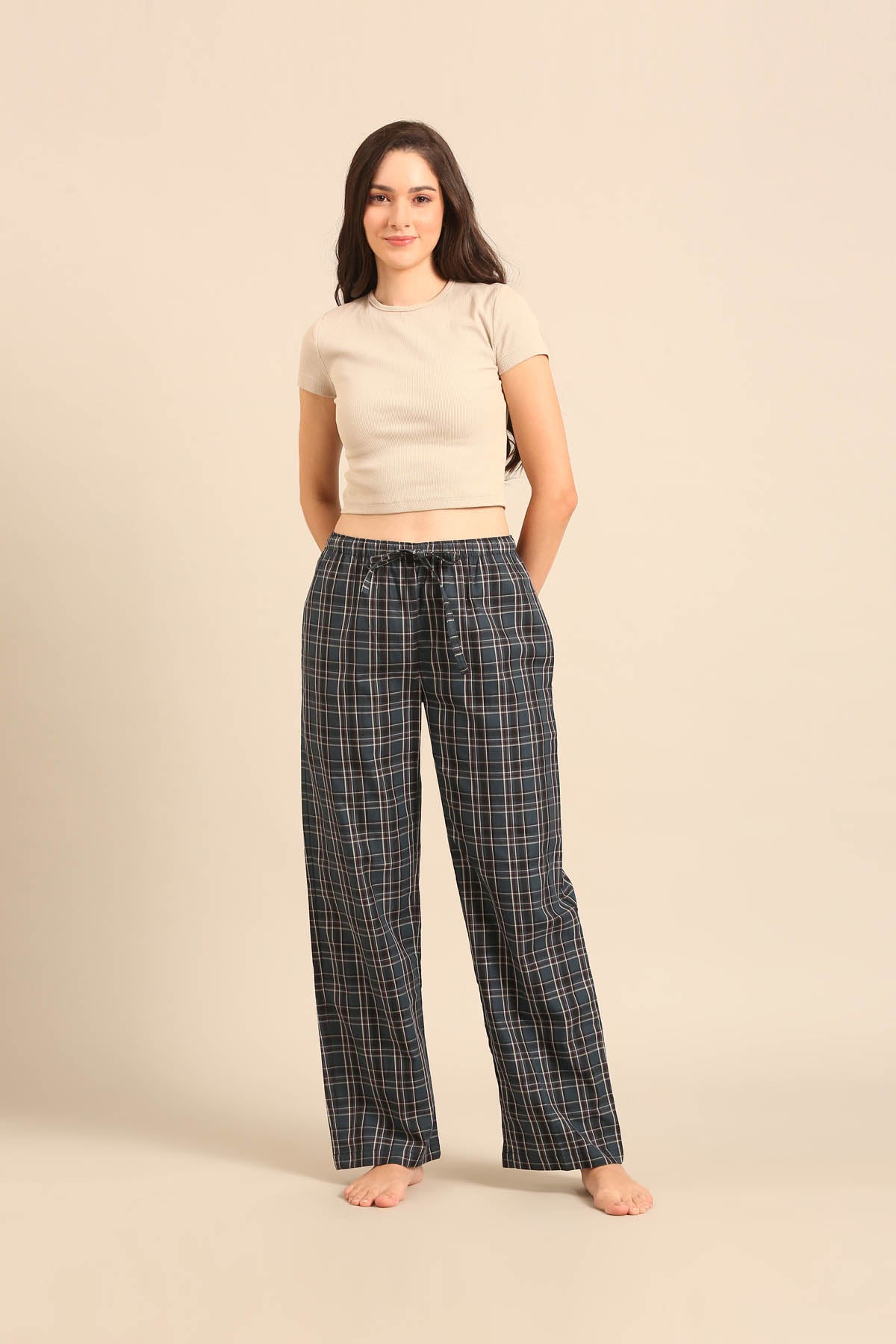 Charlotte Check Cotton Women's Pajama Only