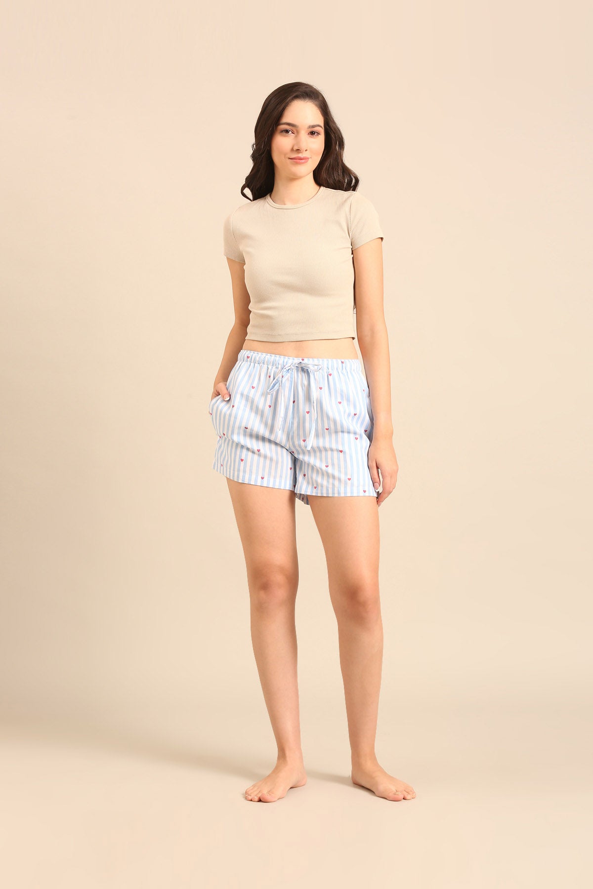 Lola Heart Cotton Twill Women's Shorts Only
