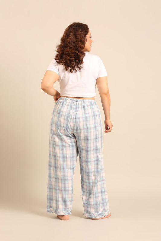Serena Check Cotton Women's Curve Pajama Only