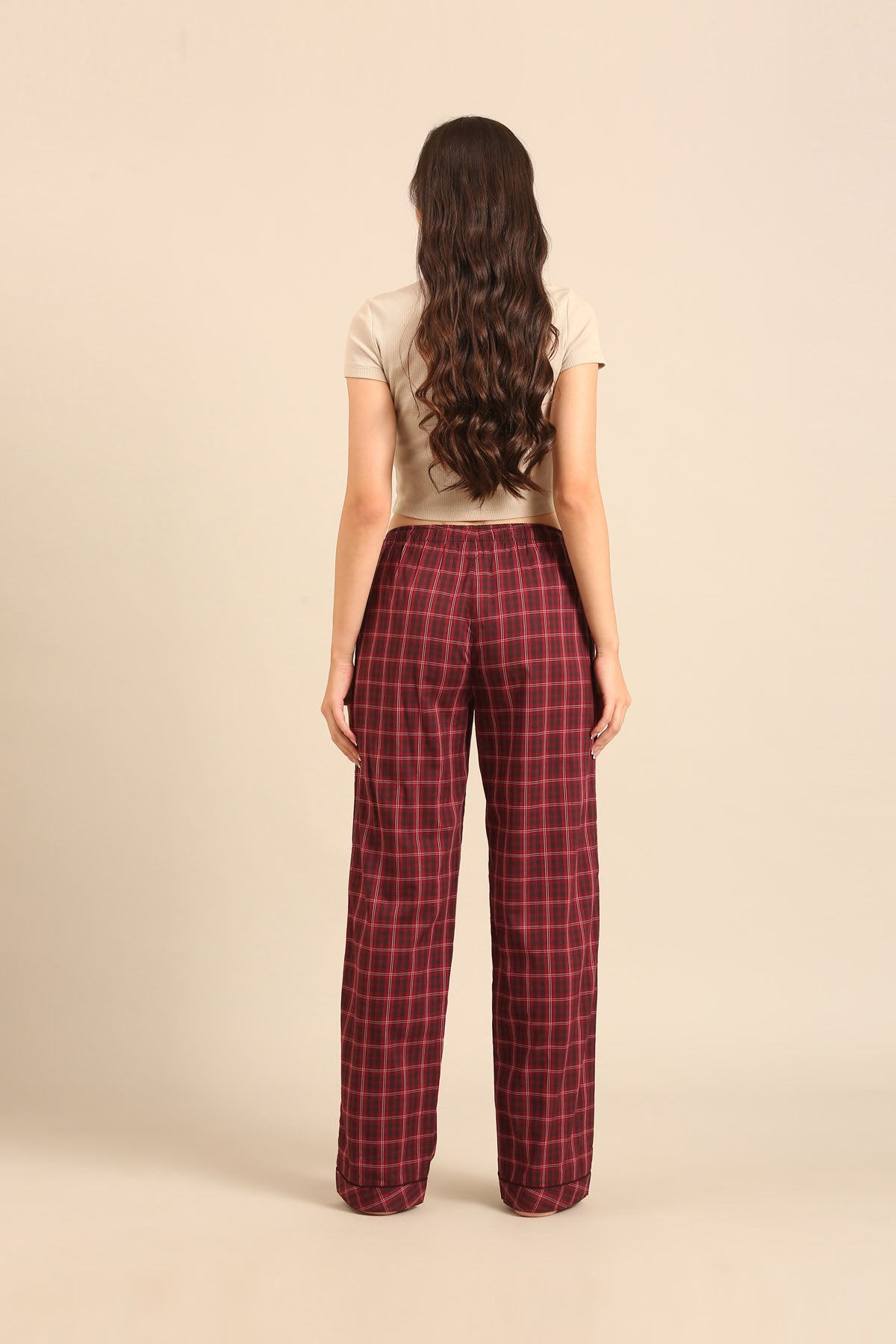 Veronica Plaid Cotton Women's Pajama Only