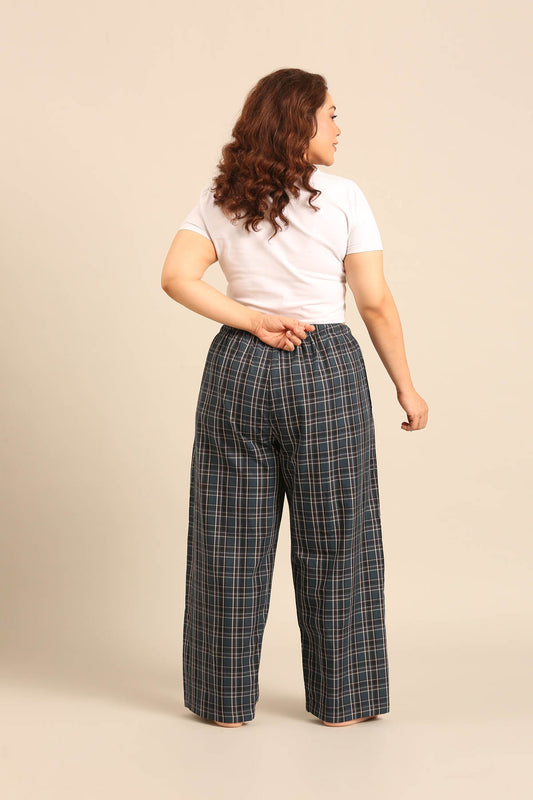Charlotte Check Cotton Women's Curve Pajama Only