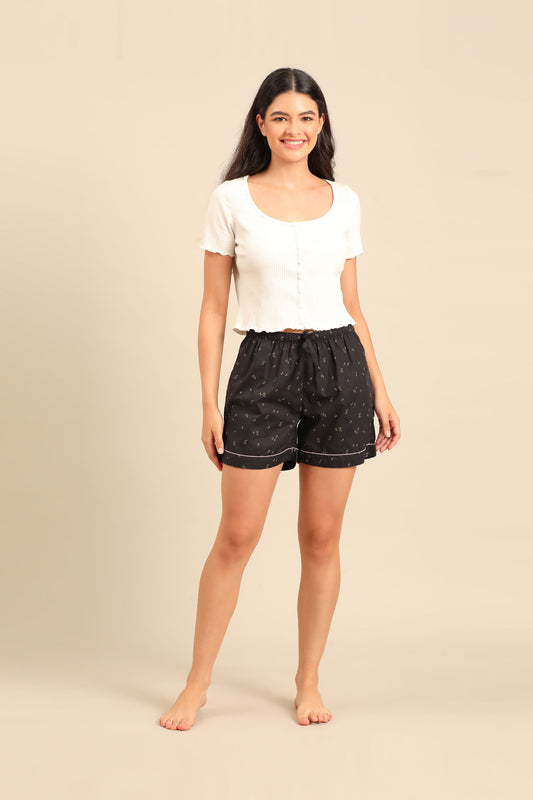 Margot Floral Cotton Women's Shorts Only