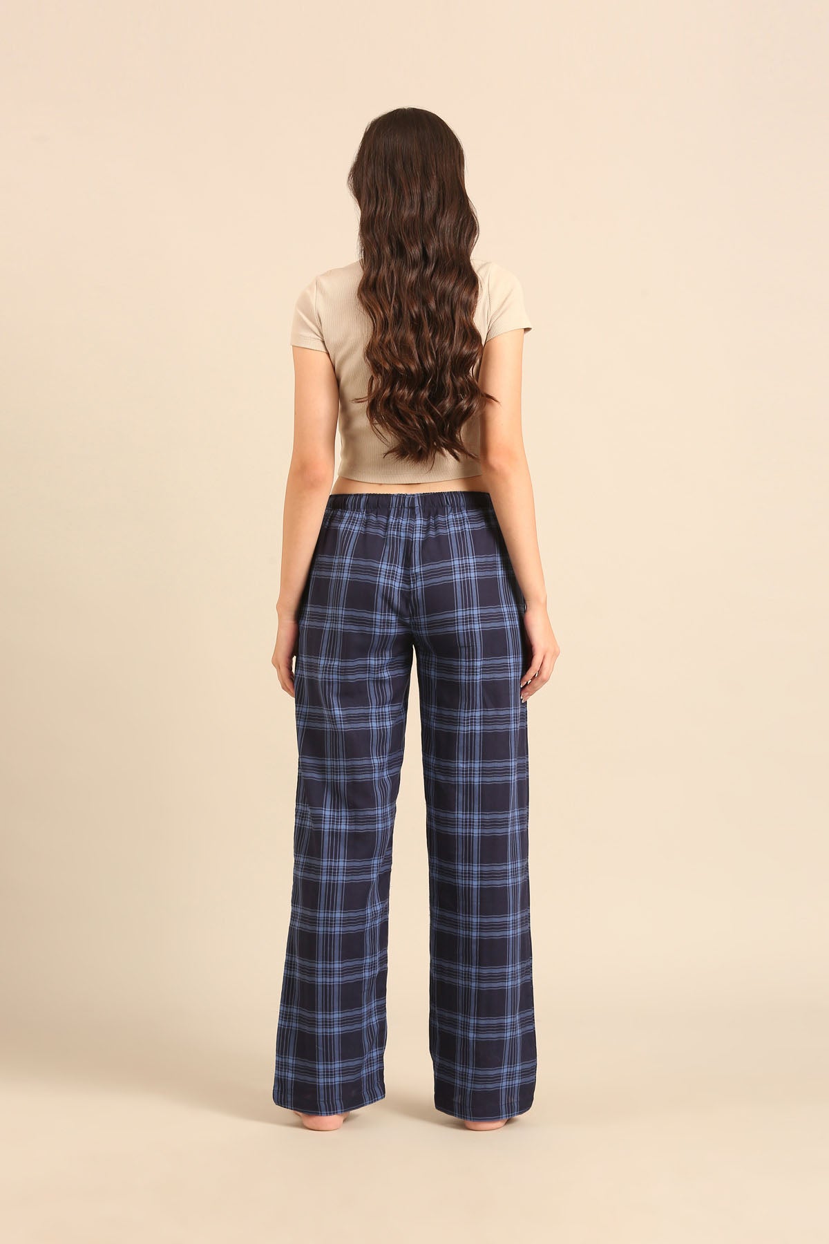 Vienna Check Cotton Women's Pajama Only