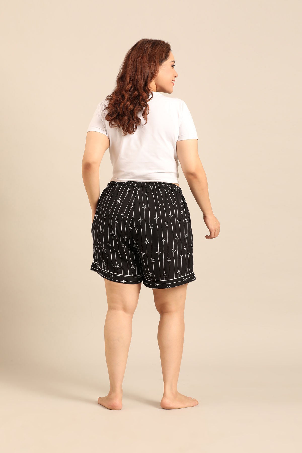 Savannah Bows Viscose Women's Curve Shorts Only
