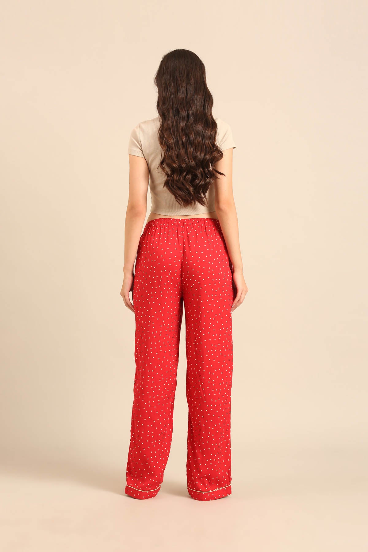 Minnie Polka Viscose Women's Pajama Only