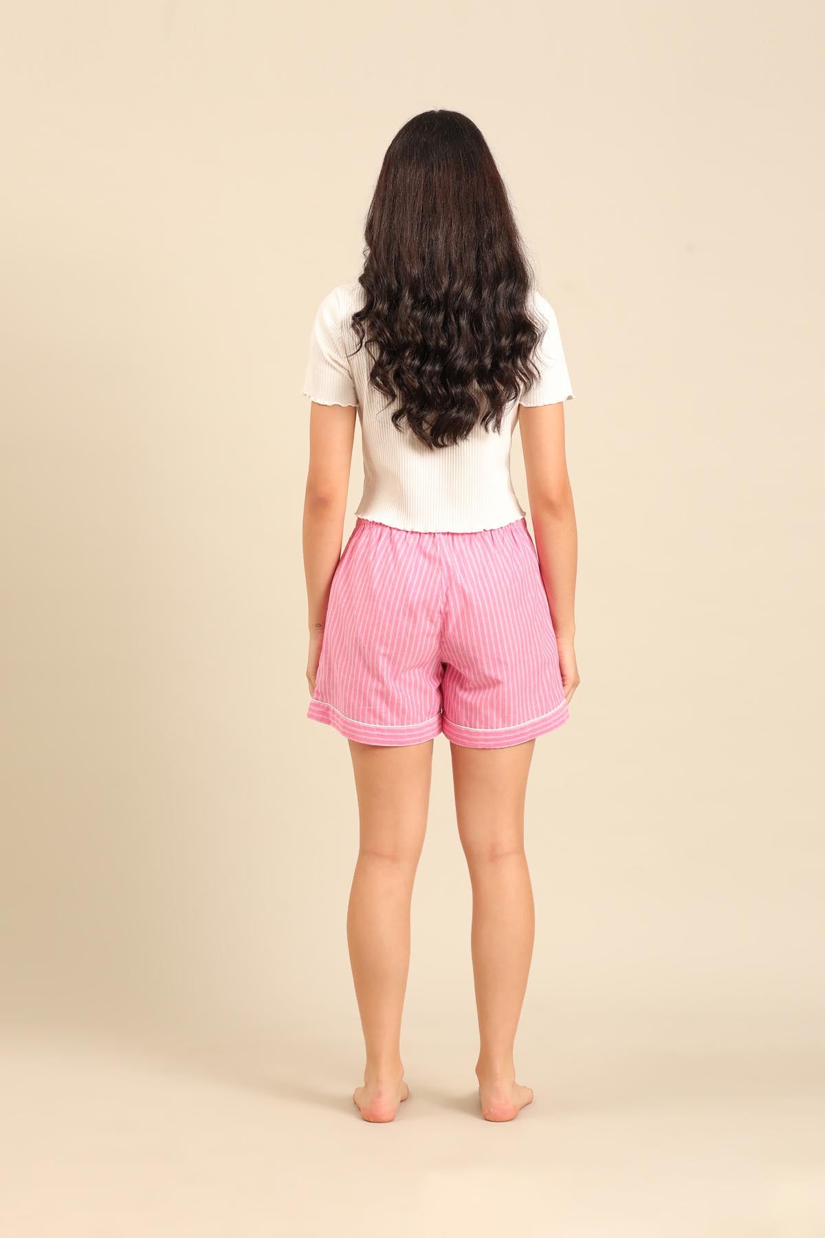 Miranda Stripe Cotton Women's Shorts Only