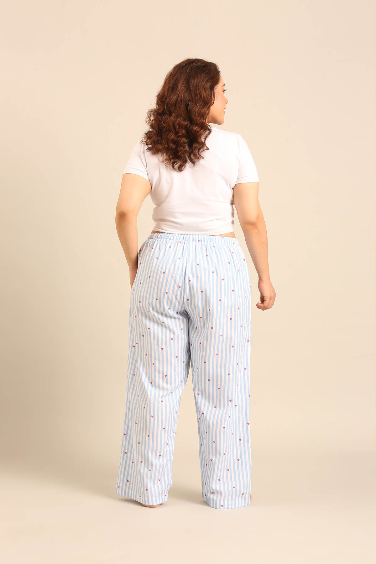 Lola Heart Cotton Twill Women's Curve Pajama Only