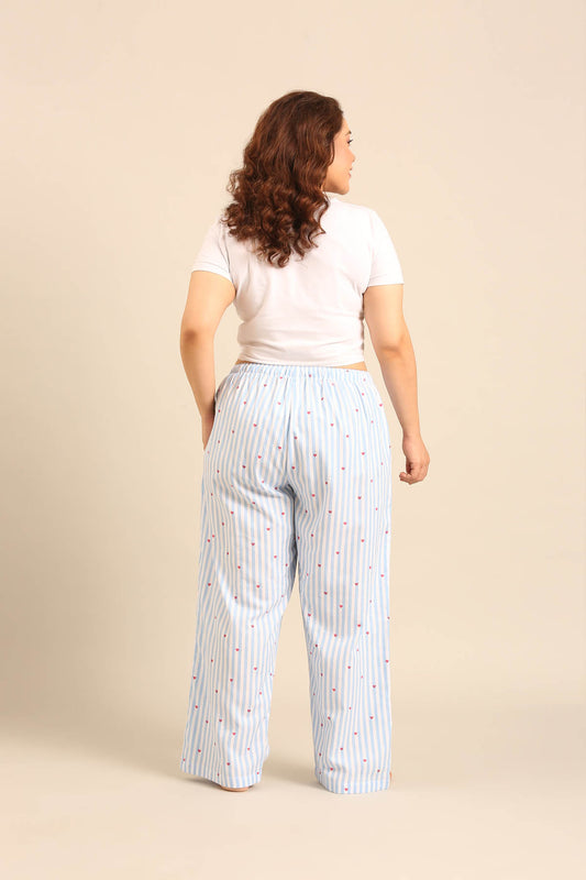 Lola Heart Cotton Twill Women's Curve Pajama Only
