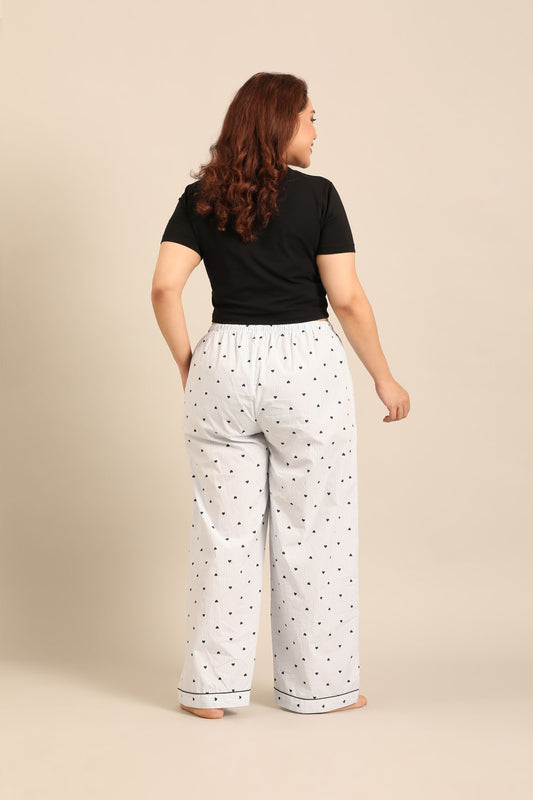 Lizzie Heart Cotton Women's Curve Pajama Only