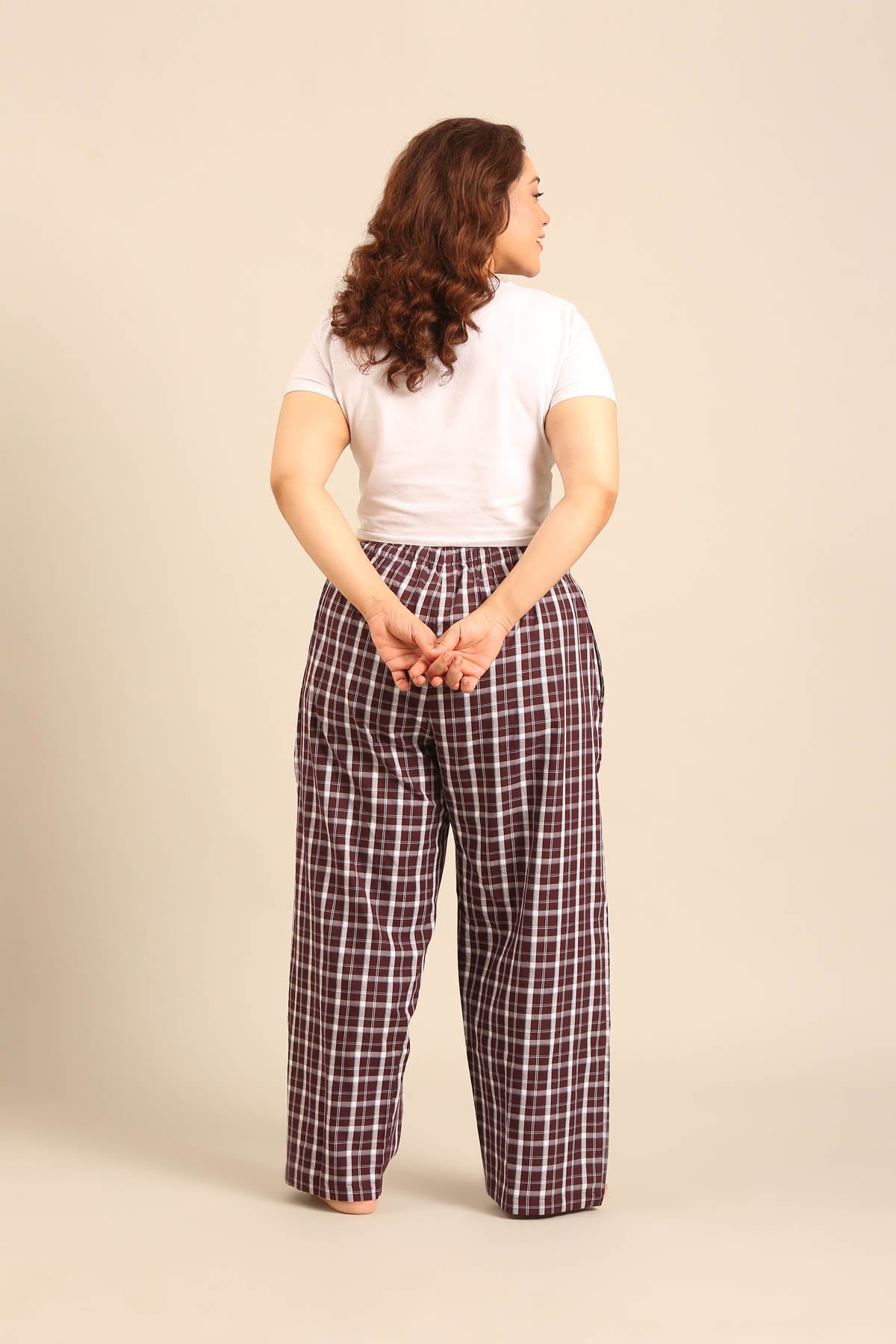 Edith Plaid Cotton Women's Curve Pajama Only