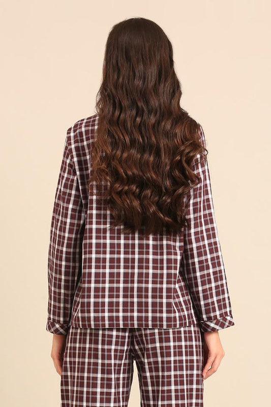 Edith Plaid Cotton Women's Shirt Only - Full Sleeves