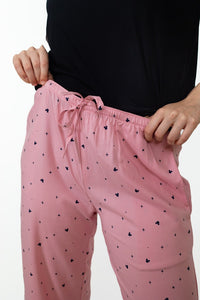 Mickey Pink Cotton Women's Pajama