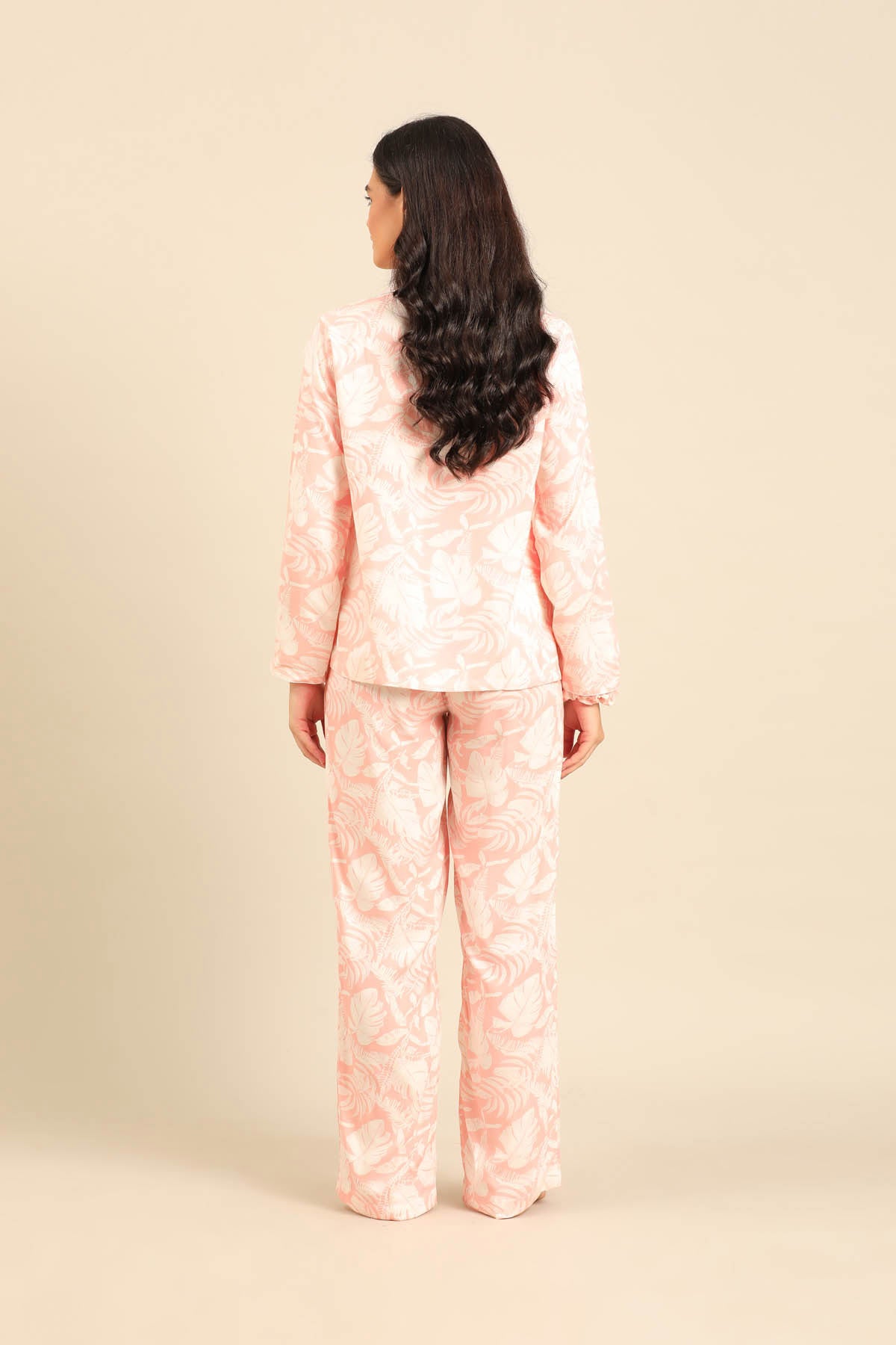 Layla Floral Viscose Women's Pajama Set - Full Sleeves