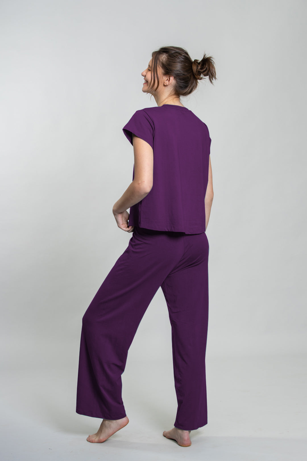 Barney Lucy Butter-soft Cotton Knit Women's Pajama Set- Half sleeves