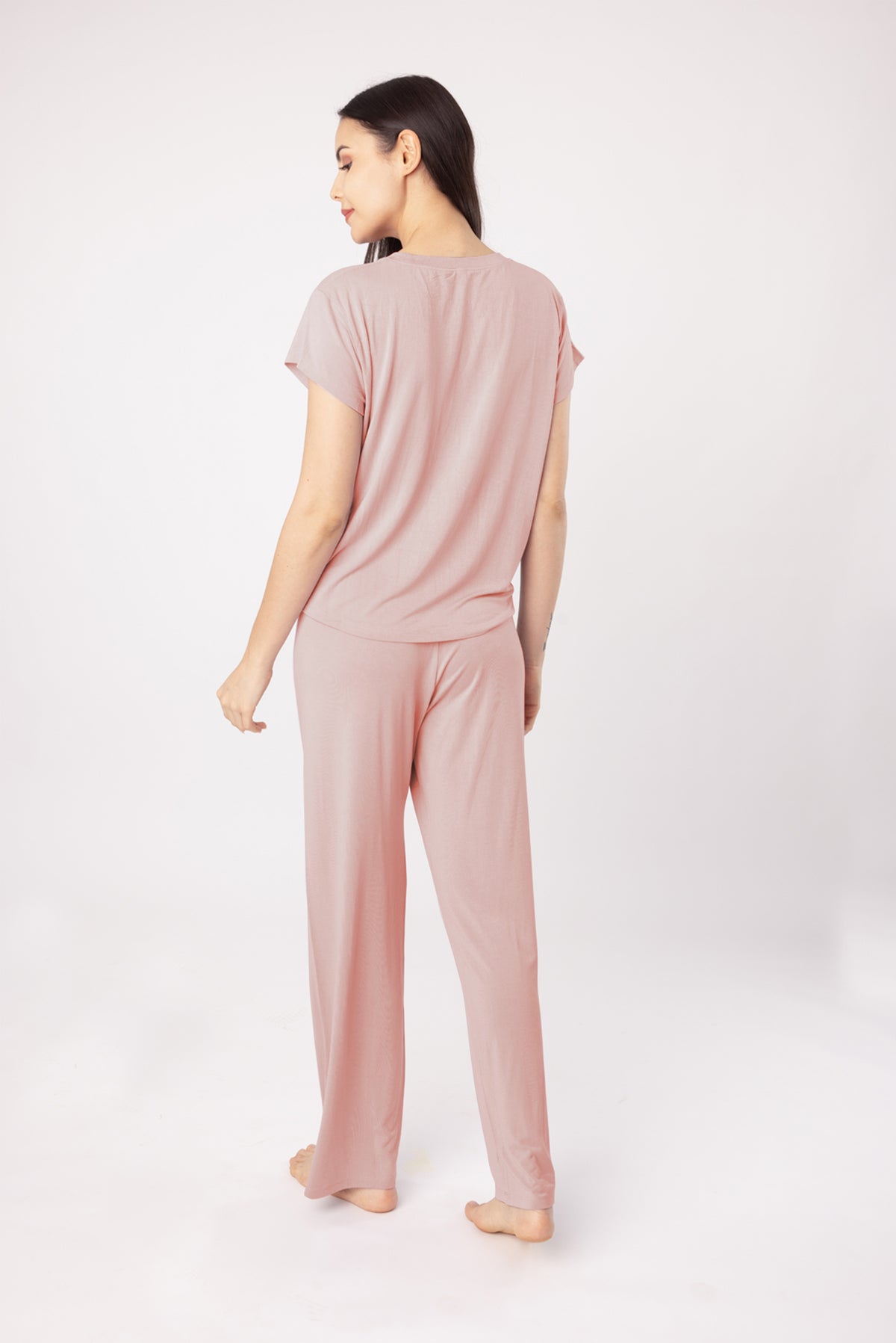 Blush Lucy Butter-soft Knit Women's Pajama Set - Half Sleeves