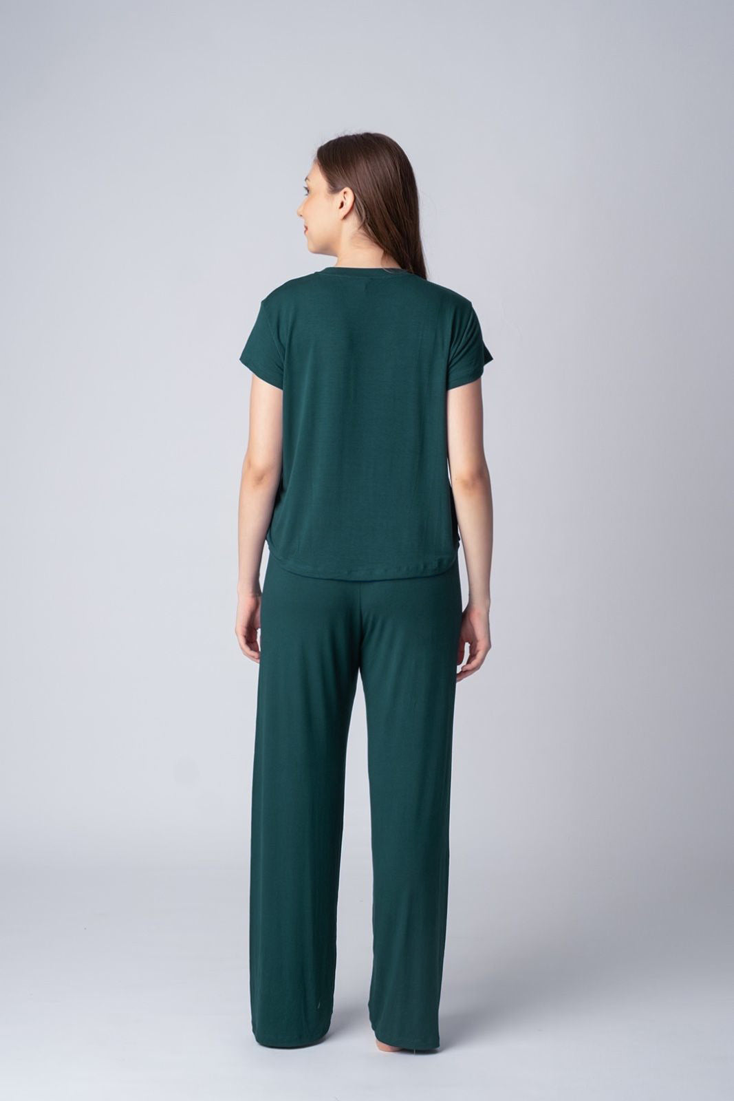 Bottle Green Lucy Butter-Soft Modal Knit Women's Pajama Set