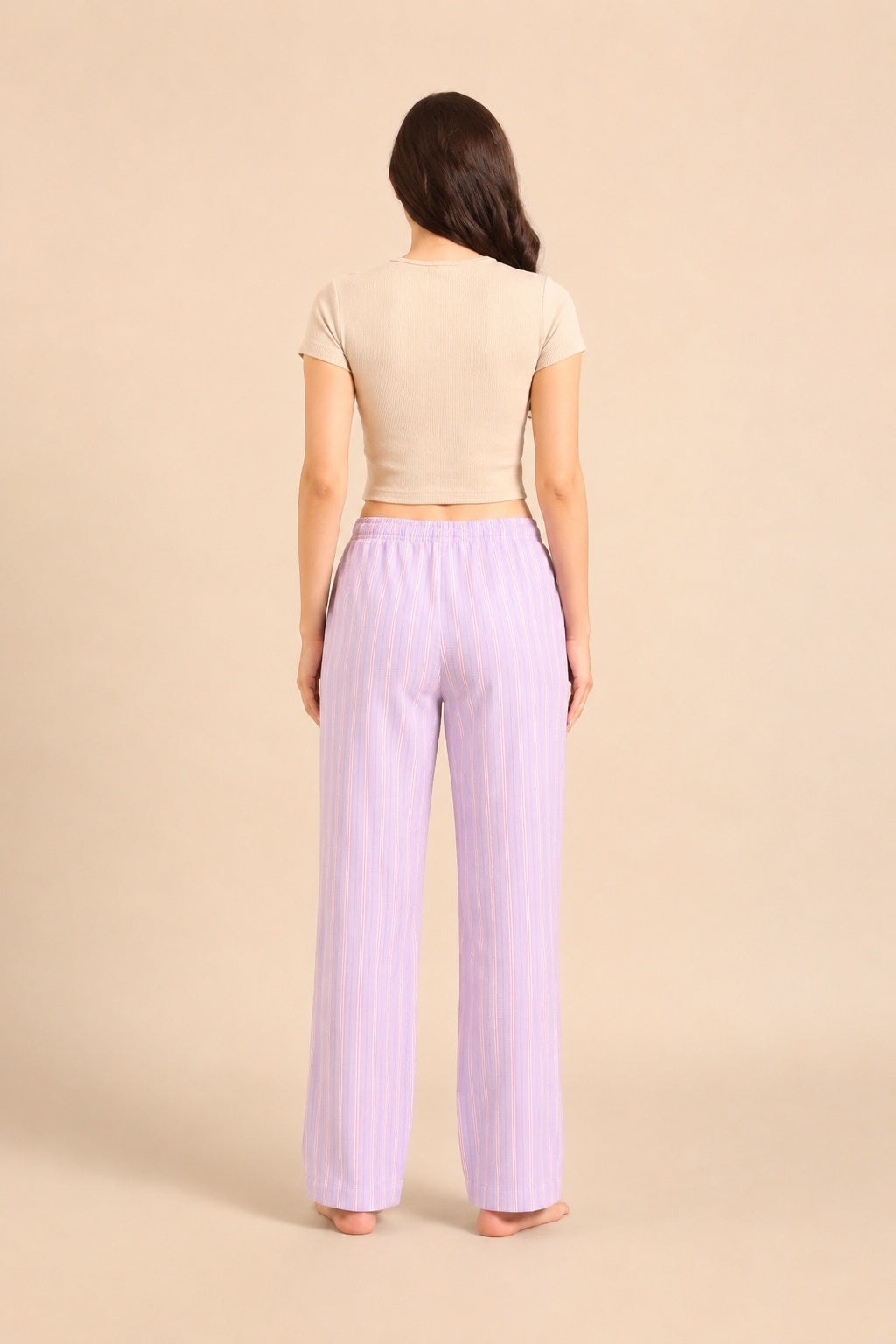 Mia Lilac Viscose Twill Women's Pajama Only