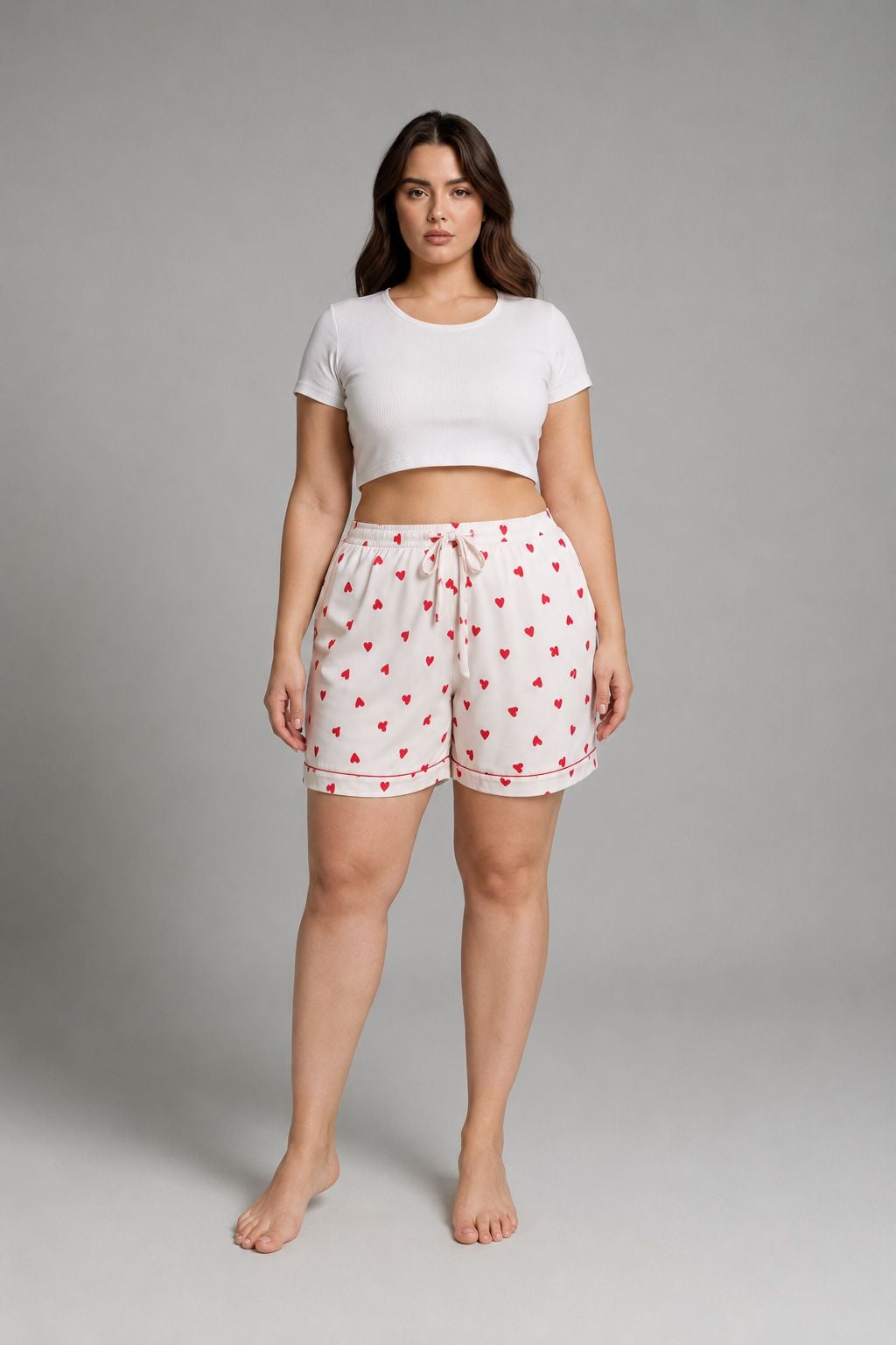 Sweetheart Printed Women's Viscose Shorts Only