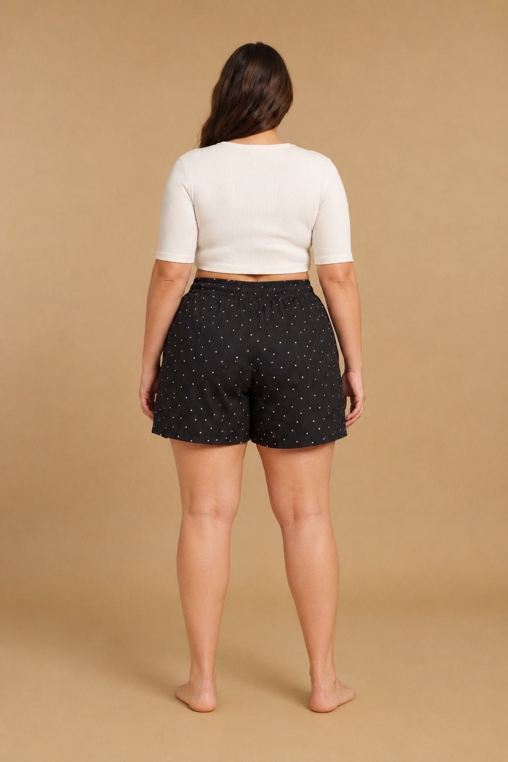Miley Polka Women's Viscose Shorts