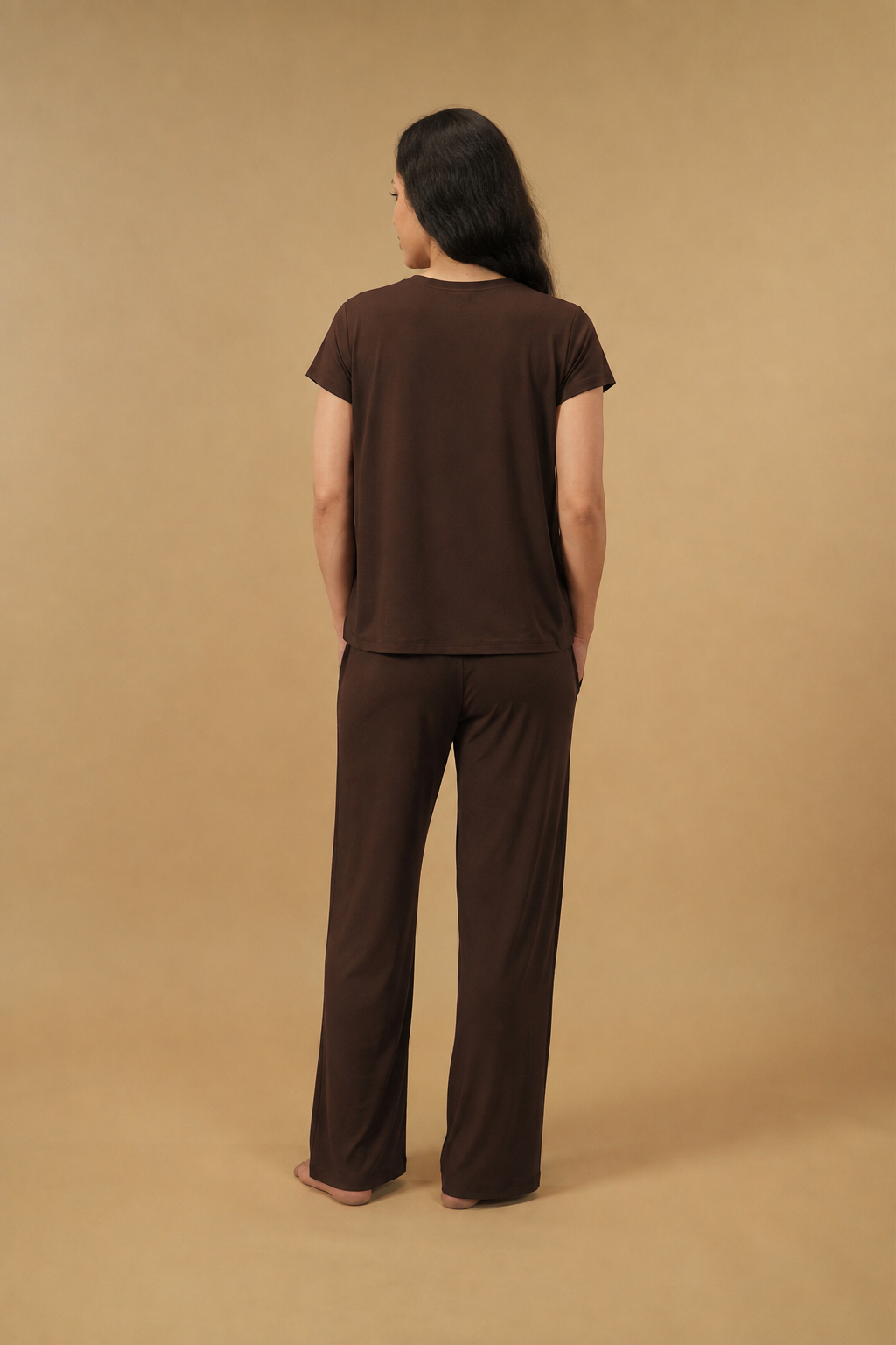 Coffee Lucy Butter-Soft Modal Knit Women's Pajama Set