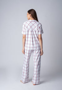 Madeline White Soft Cotton Women's Pajama Set