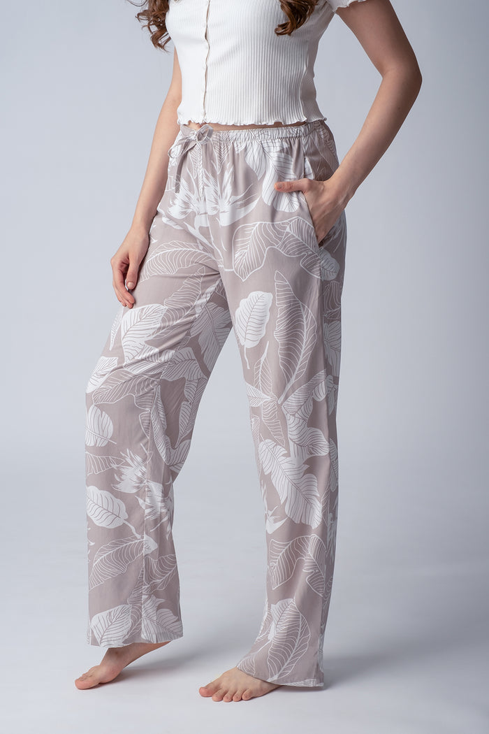 Hazel Leaf Soft Cotton Women's Pajama
