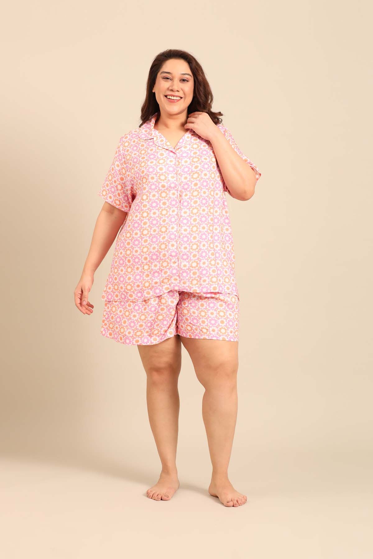 Irene Floral Women's Viscose Shorts