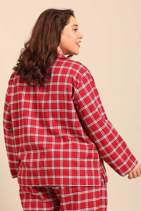 Rosette Check Women's Cotton Twill Shirt Only - Full Sleeves