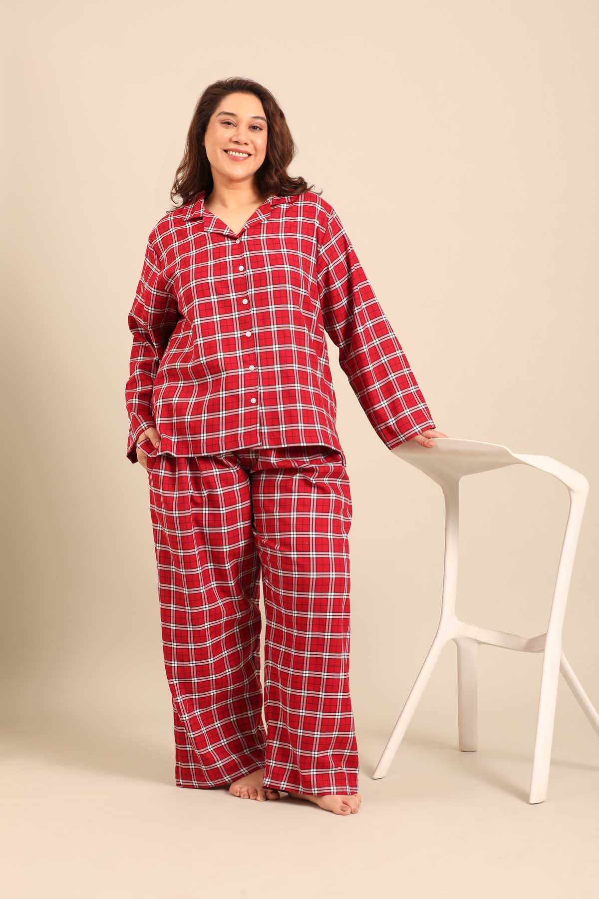 Rosette Check Women's Cotton Twill Shirt - Full Sleeves