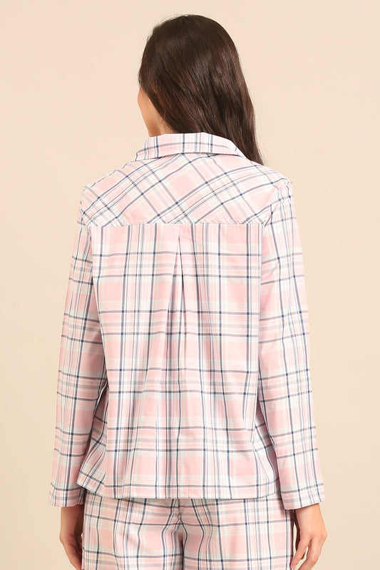 Annette Check Cotton Women's Shirt Only - Full Sleeves