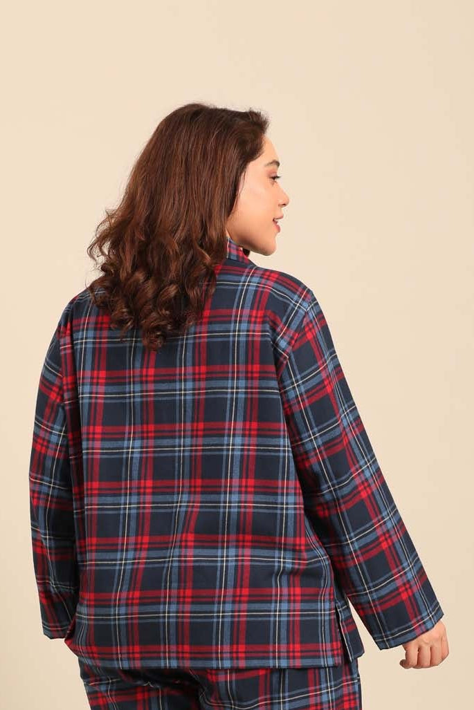 Elisa Plaid Women's Cotton Shirt - Full Sleeves