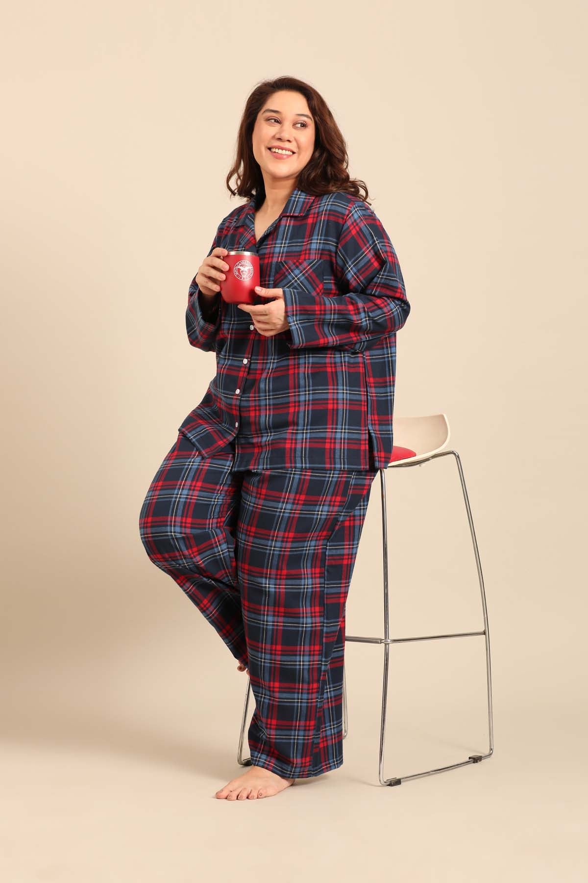 Elisa Plaid Women's Cotton Shirt - Full Sleeves