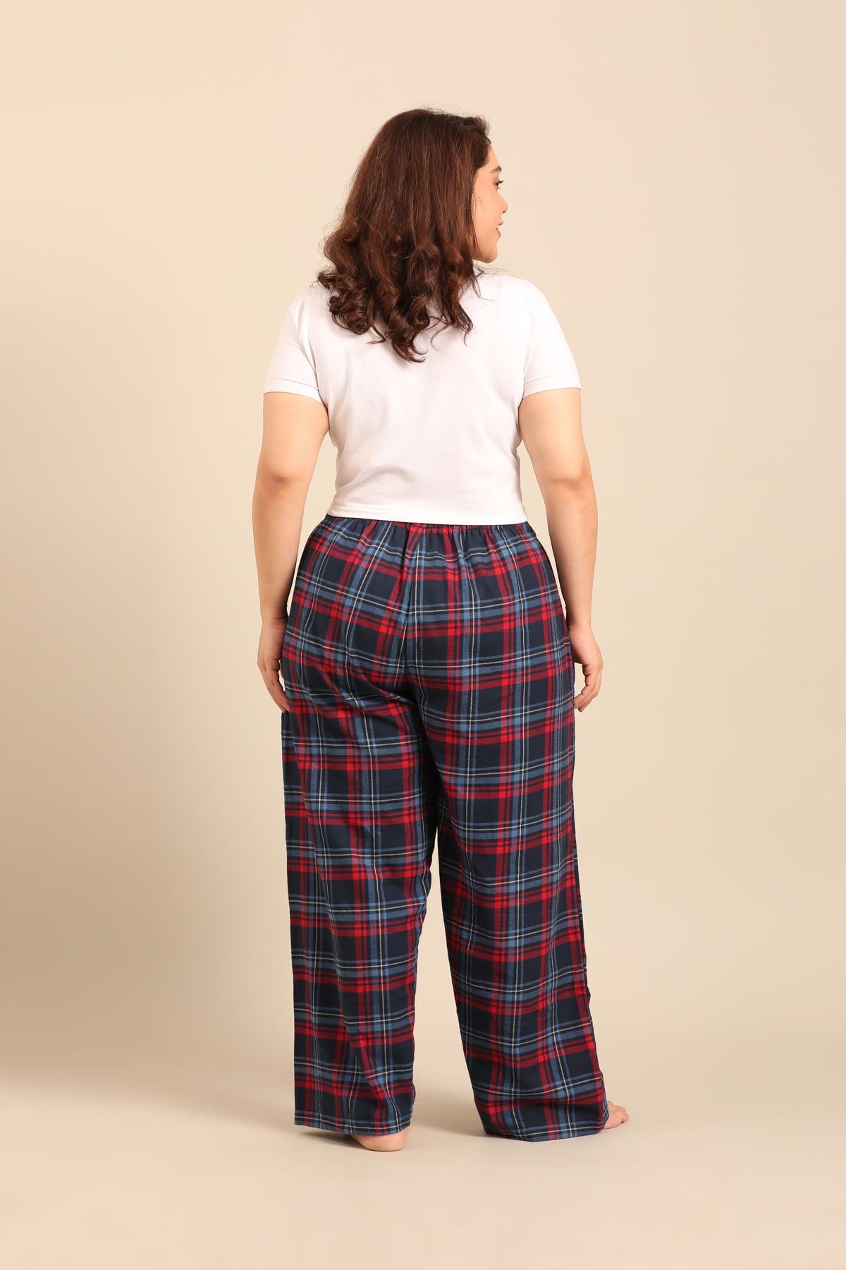 Elisa Plaid Women's Cotton Pajama