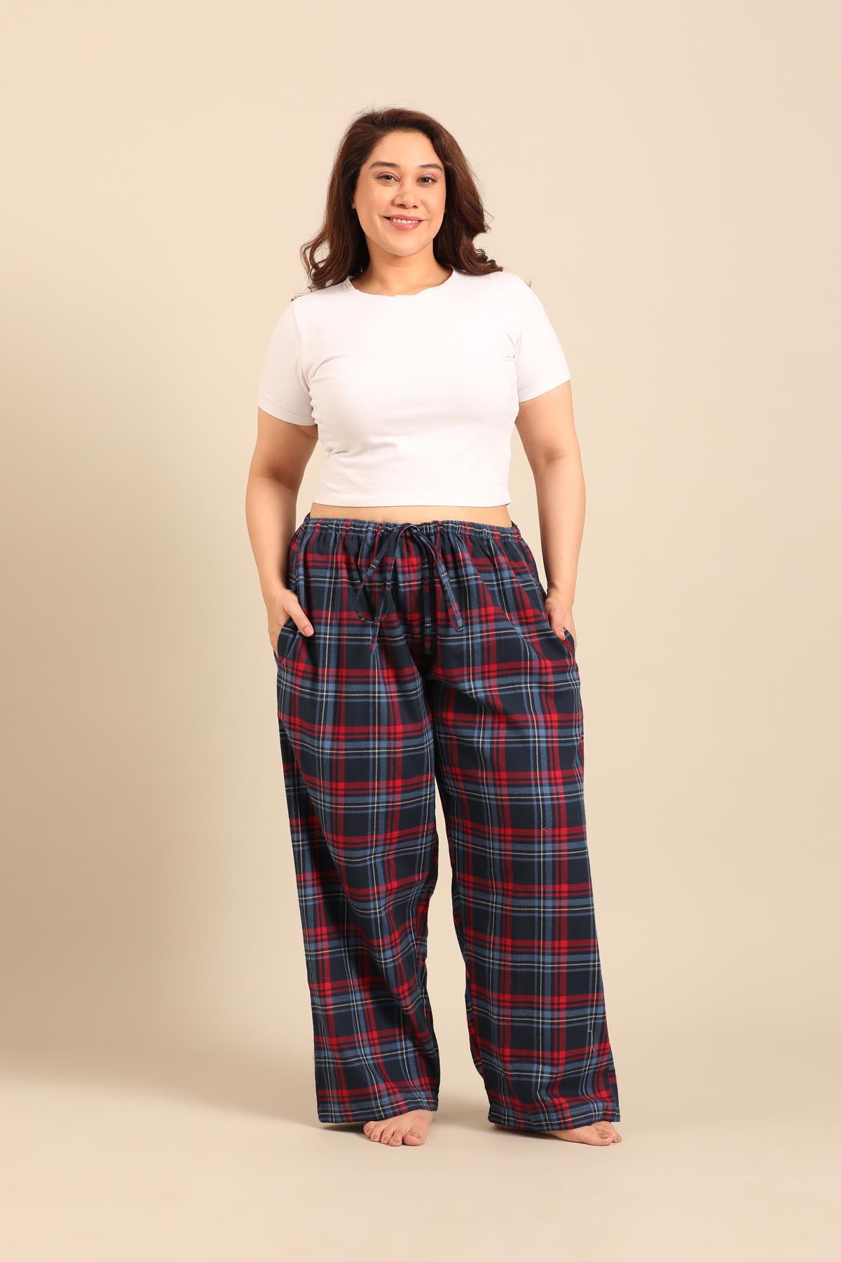 Elisa Plaid Women's Cotton Pajama