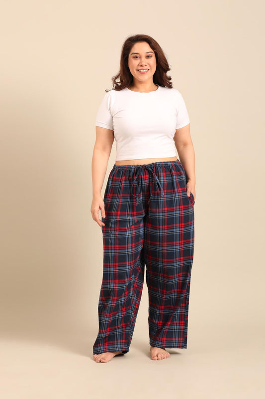 Elisa Plaid Women's Cotton Pajama