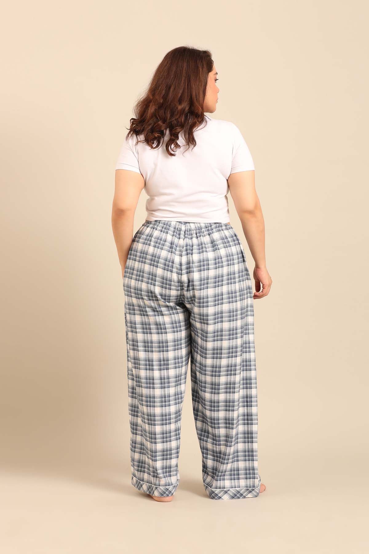 Ivana Check Women's Cotton Twill Pajama