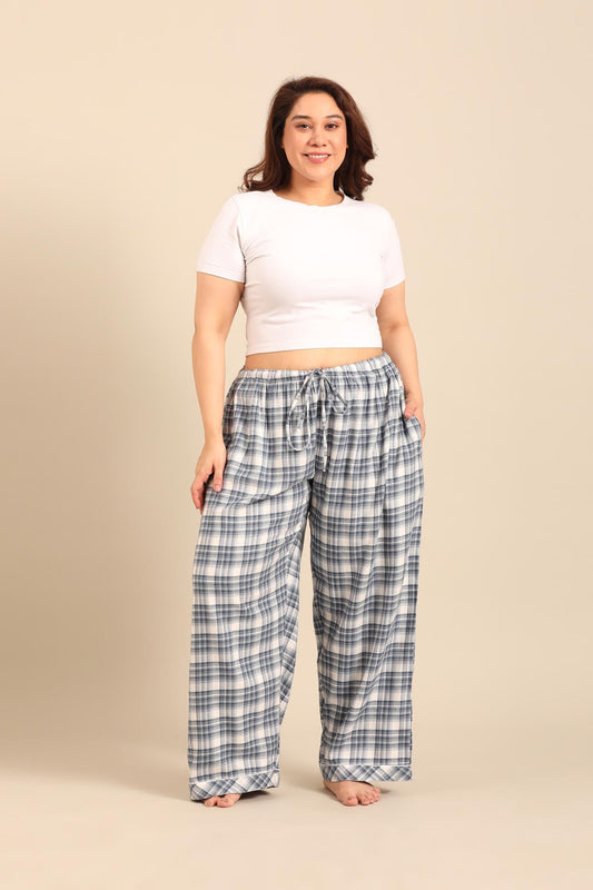 Ivana Check Cotton Twill Women's Curve Pajama Only