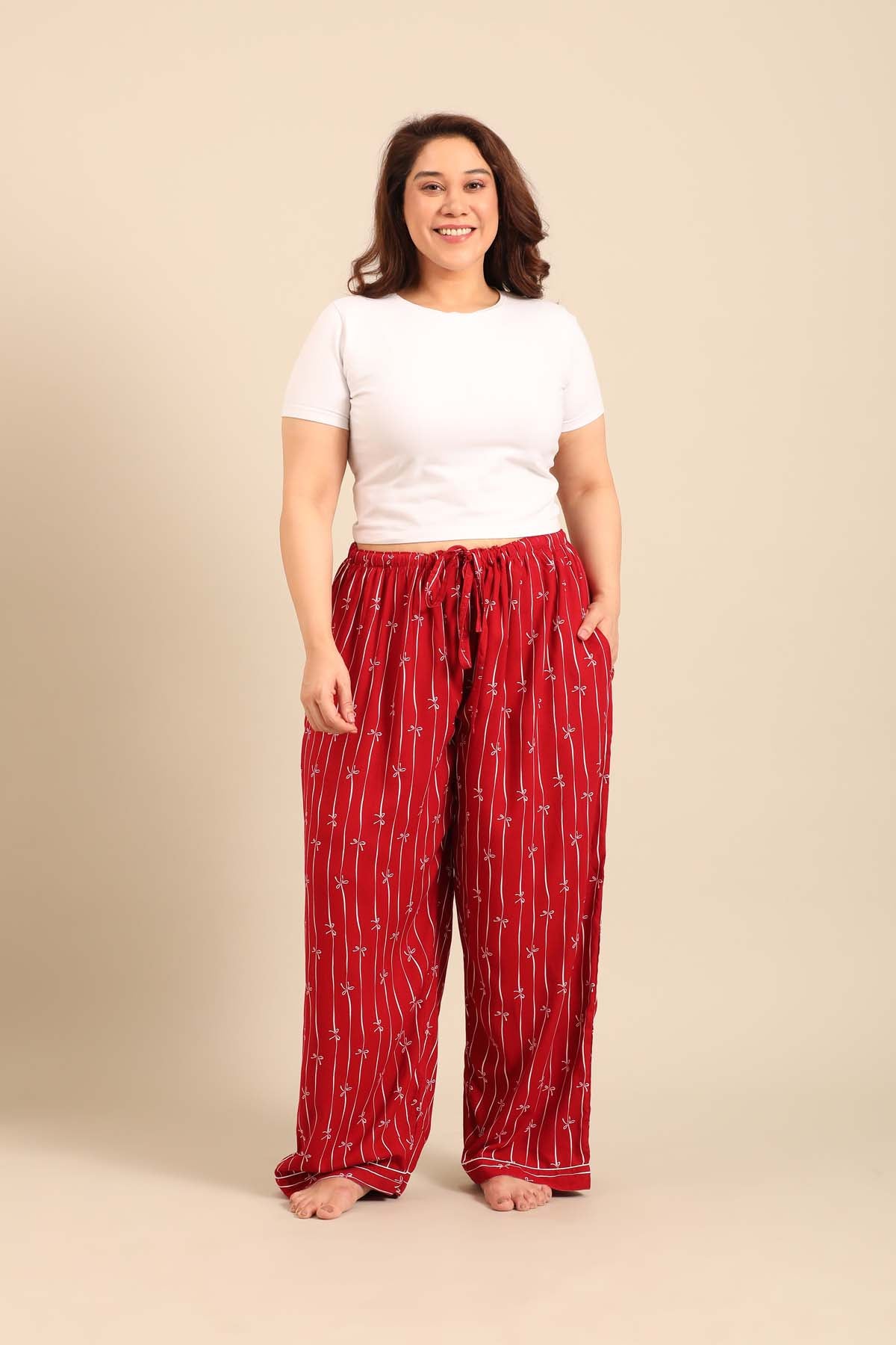Scarlet Bows Women's Viscose Pajama