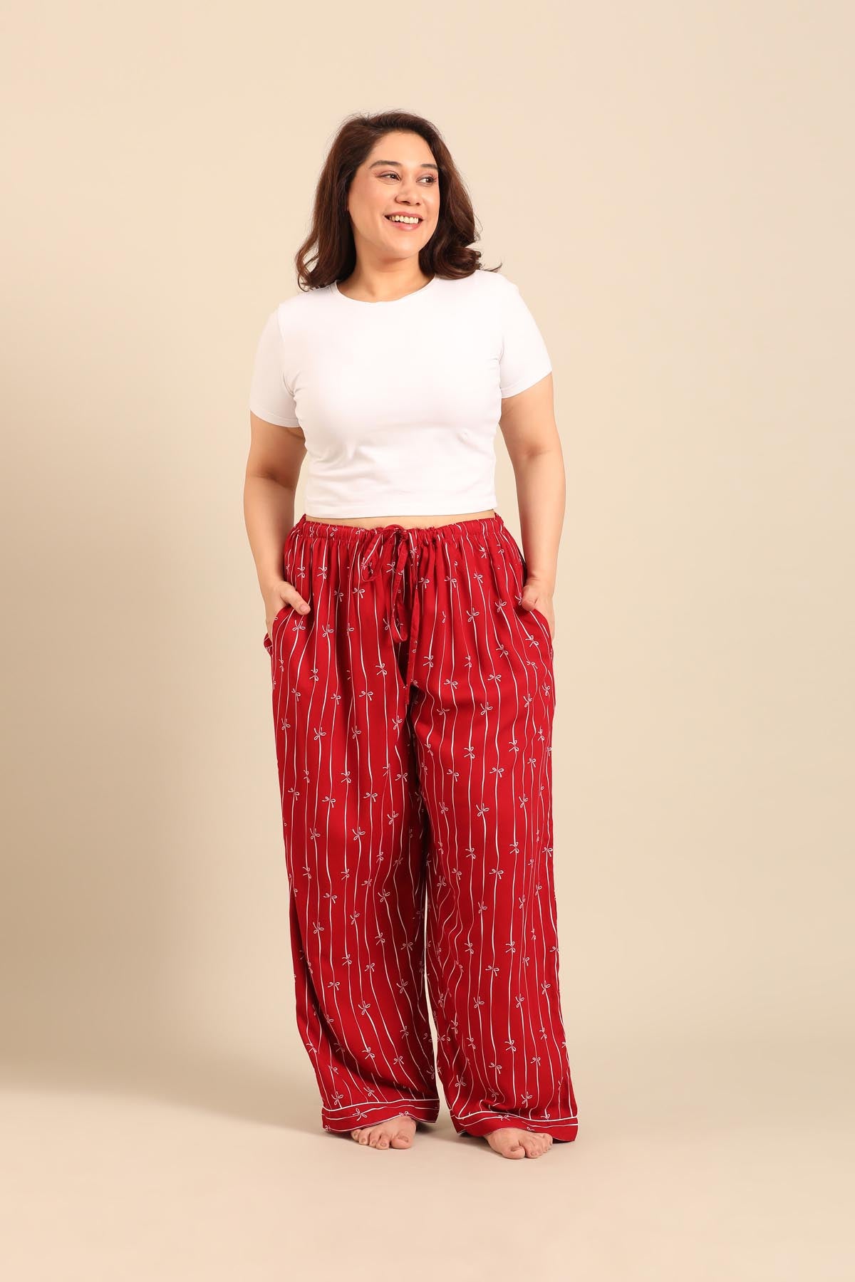 Scarlet Bows Women's Viscose Pajama