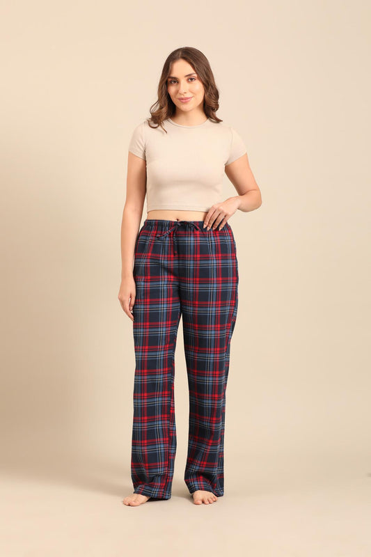 Elisa Plaid Cotton Twill Women'S Pajama Only