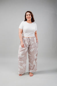 Hazel Leaf Soft Cotton Women's Curve Pajama