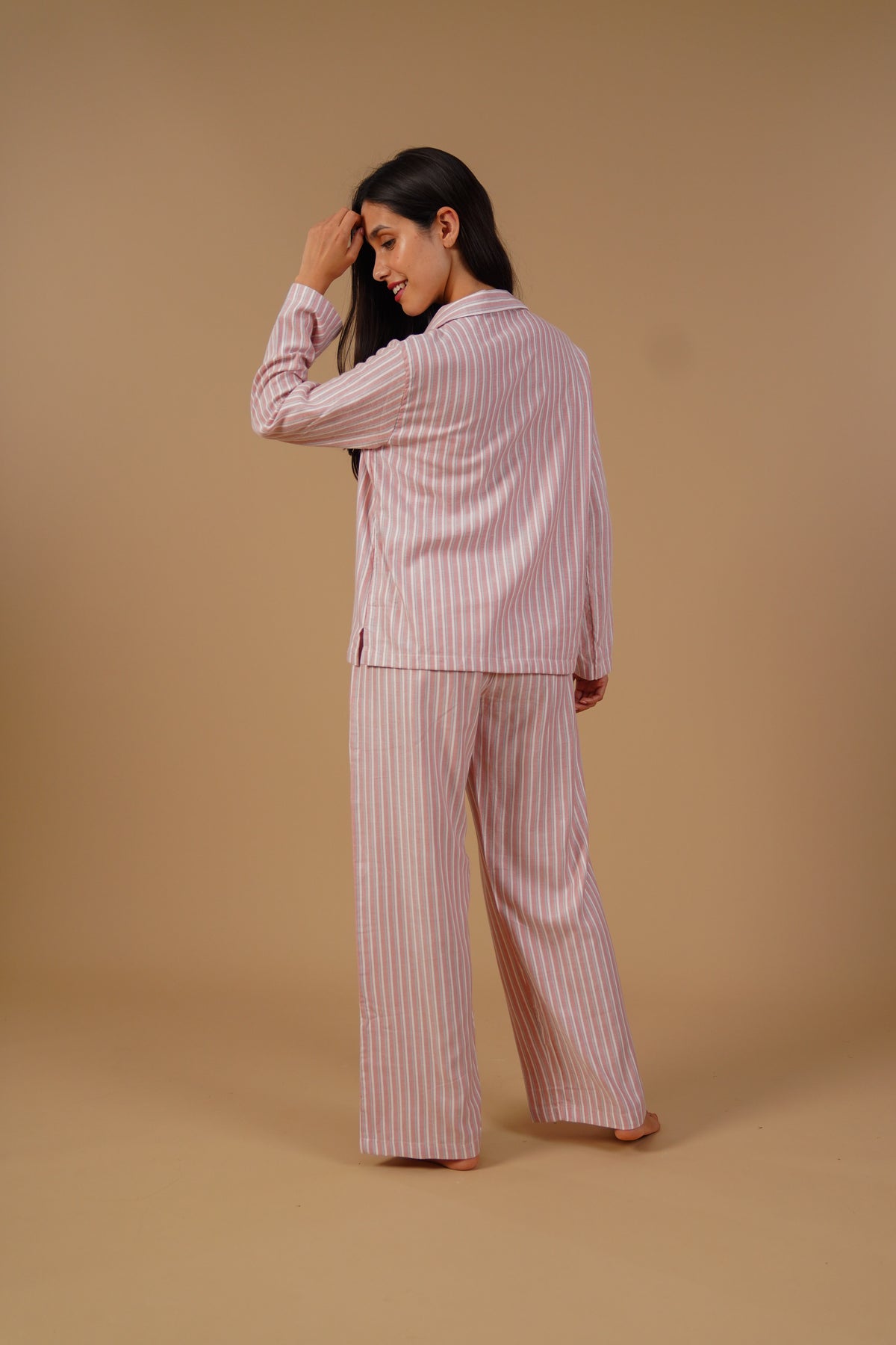 Olivia Cotton Twill Women's Pajama Set - Full Sleeves
